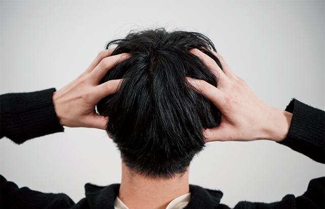 ②ローションを馴染ませる